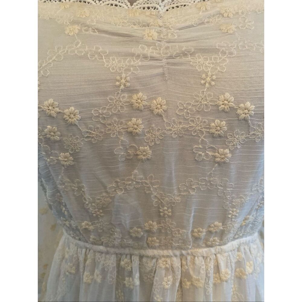 A Collective Story Peasant Boho Tiered Maxi Dress White size Small NWT - Picture 4 of 16